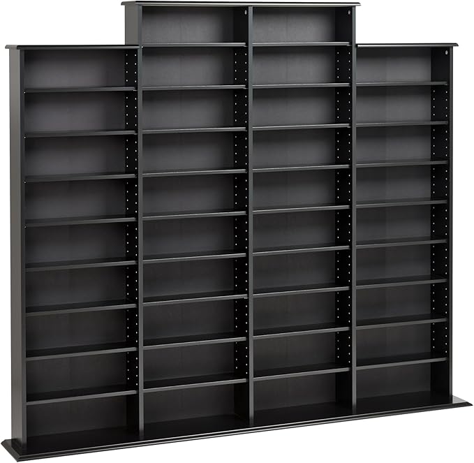 Prepac 4 Column Tall Cabinet Media, Quad Width Wall Storage - Image 4