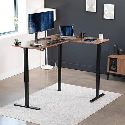 VIVO Electric Corner 63 x 47 inch L-Shaped Standing Desk, Memory Height - Image 2