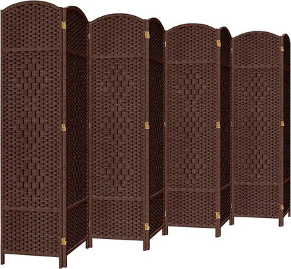 DURASPACE 8 Panel Room Divider, 6ft Tall Folding Privacy Screen, 360°Rotation by DURASPACE