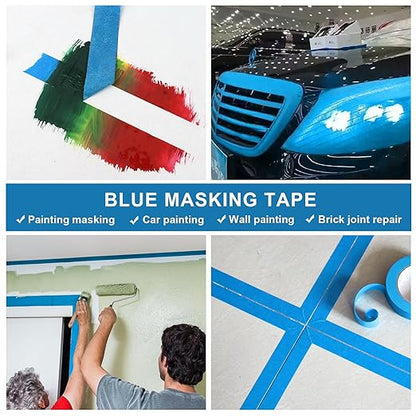 BOMEI PACK Blue Painters Tape 1 Inch Bulk - Image 3