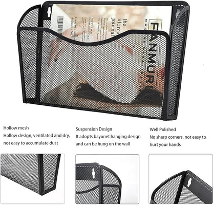 Gawerk 6 Pack Wall File Organizer, Mesh Hanging Metal Vertical Wall Mounted - Image 3