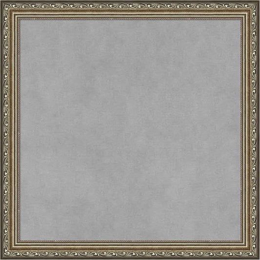Amanti Art Silver Framed Magnetic Board 18x18 Small Vision Board by AmantiArt