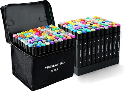VIDIMAKPRO Alcohol Markers 80 Colors by Unknown