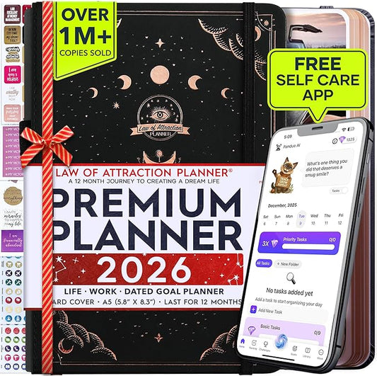 Law of Attraction Planner 2026 Deluxe by FreedomMastery