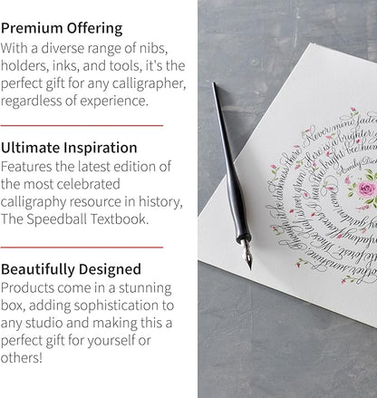Speedball Modern Calligraphy Kit, Featuring Pen Holder, Tips Ink, Calligraphy - Image 2