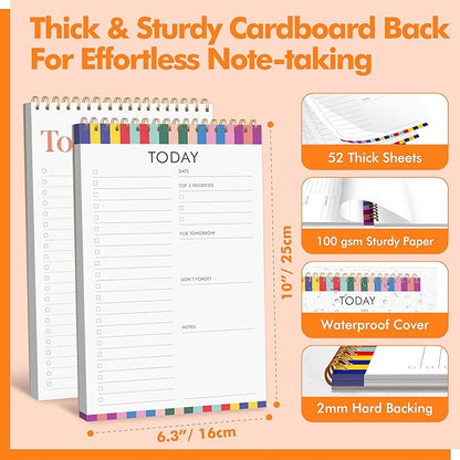 2 To Do List Notepads, Daily Planner Notebook - Image 4