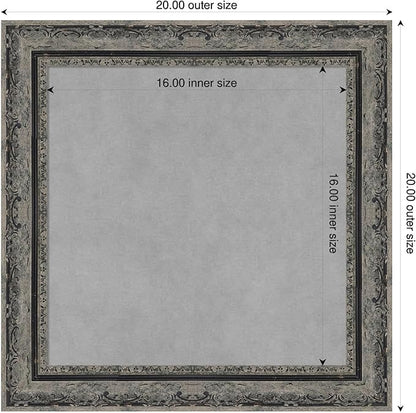 Amanti Art Black Framed Magnetic Board 20x20 Small Vision Board - Image 2