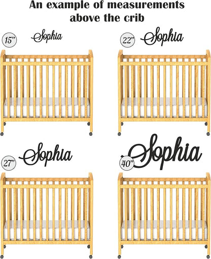 Personalized Wooden Name Sign for Nursery Wall Letters Custom Baby Name Sign - Image 4