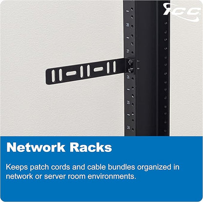 ICC 6” Metal L-Shaped Cable Management Bracket, Vertical/Horizontal, Rack or - Image 7