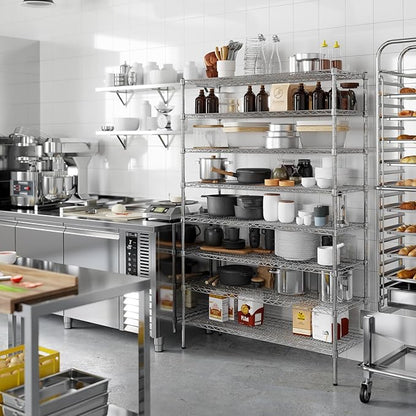 Regal Altair 18" Deep x 48" Wide x 74" Height Wire Shelving Kit | 8-Tier | NSF - Image 2