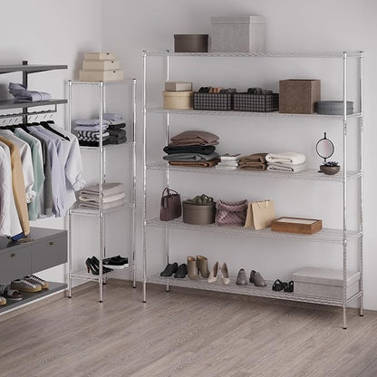 Regal Altair 18" Deep x 72" Wide x 86" Height Wire Shelving Kit | 5-Tier | NSF - Image 5