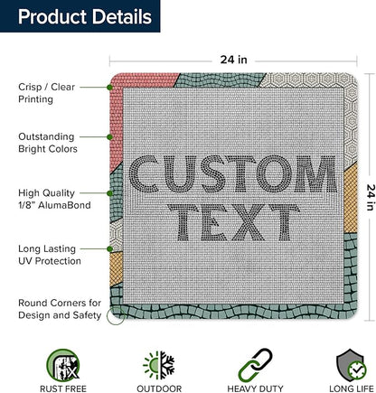 Custom Sign, Custom Street Sign, 11 Font Colors, 13 Font Styles, 4 Hole Options - Image 6