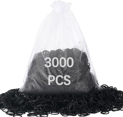 3000pcs small black rubber bands by AiDiYGECO