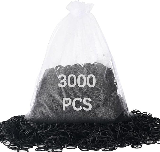 3000pcs small black rubber bands by AiDiYGECO