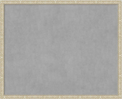 Amanti Art Silver Framed Magnetic Board 34x42 X-Large Vision Board by AmantiArt