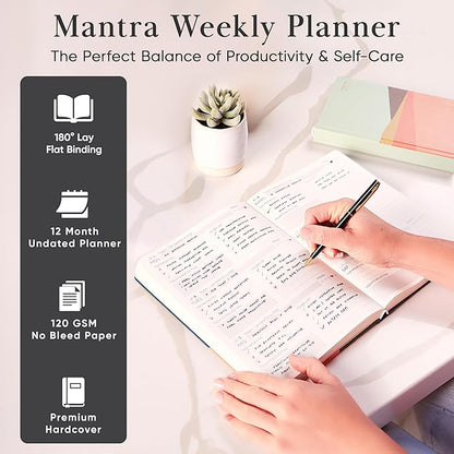 Mantra Planner 2026 Planner, Daily Journal & Gratitude Journal All-In-One - Image 3