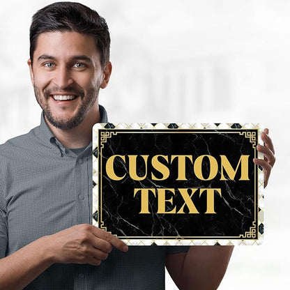 Custom Sign, Custom Street Sign, 11 Font Colors, 13 Font Styles, 4 Hole Options - Image 2