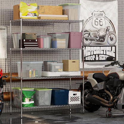 Regal Altair 24" Deep x 54" Wide x 74" Height Wire Shelving Kit | 4-Tier | NSF - Image 5