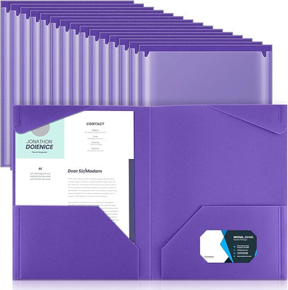 Henoyso 36 Pcs Plastic Folders by Henoyso
