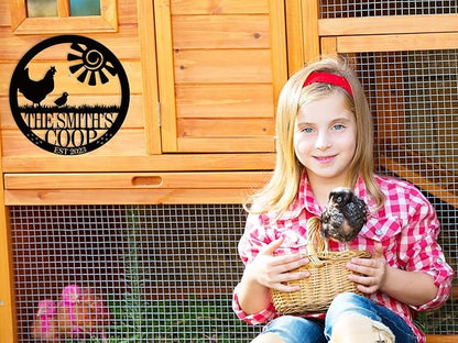 Personalized Chicken Farm Sign, Custom Chicken Coop Signs - Image 3
