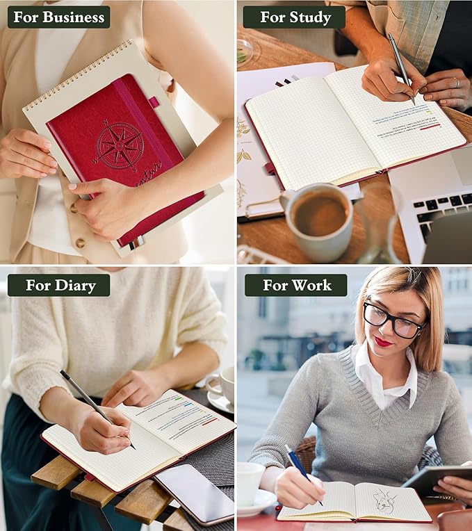 PAIBAS Graph Notebook for Women Men, 160 Pages Grid Paper, Graphing Notebooks - Image 8