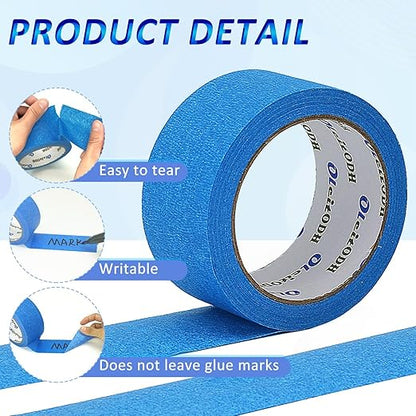 Oleitodh 22 Rolls Blue Painters Tape Bulk 2 inch x 55 Yards, Painters Masking - Image 3