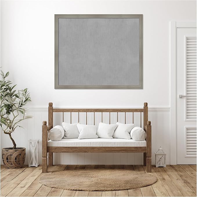Amanti Art Grey Framed Magnetic Board 44x52 Oversize Vision Board - Image 5