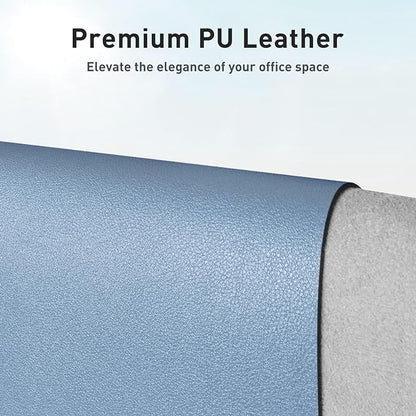 Aothia Leather Desk Pad Protector, Office Mat, Large Mouse Pad, Non-Slip PU - Image 2