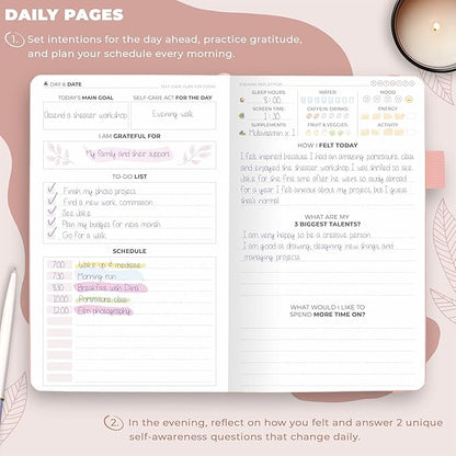 Clever Fox Self-Care Journal Pocket – Daily Reflection Notebook – Mental Health - Image 4
