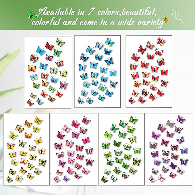 50Packs Decorative Push Pins for Cork Board Butterfly Push Pins for Board - Image 2