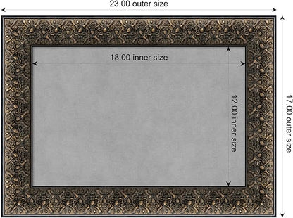 Amanti Art Black Framed Magnetic Board 17x23 Small Vision Board - Image 3
