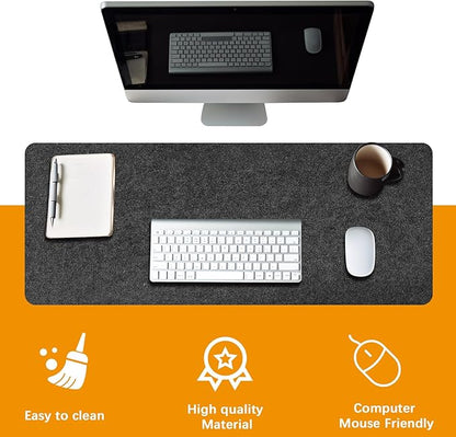 Large Felt Desk mat, Office Computer Desk - Image 6