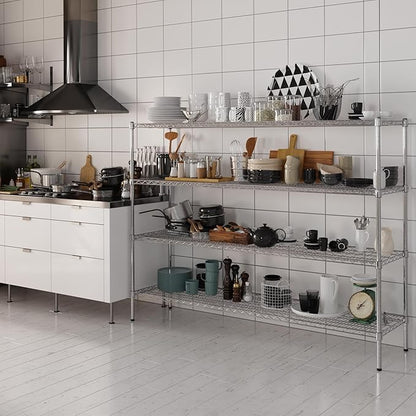 Regal Altair 18" Deep x 72" Wide x 54" Height Wire Shelving Kit | 4-Tier | NSF - Image 2
