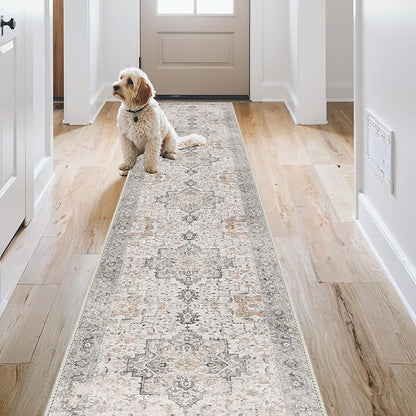 GENIMO 3x12 Runner Rugs for Hallway, Machine Washable Non Slip Vintage Rugs - Image 2