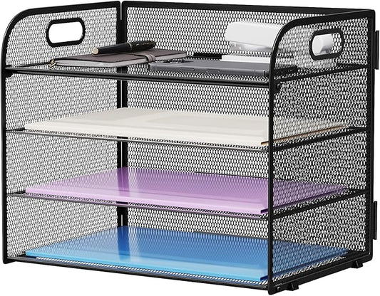 Marbrasse 4 Tier Paper Organizer Letter Tray by Marbrasse