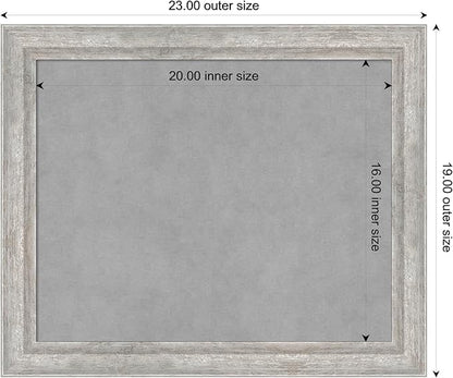 Amanti Art Silver Framed Magnetic Board 19x23 Small Vision Board - Image 4