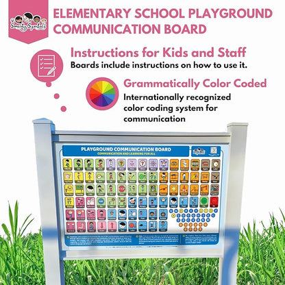 Weather-Proof Aluminum School Playground Communication Board - Image 3
