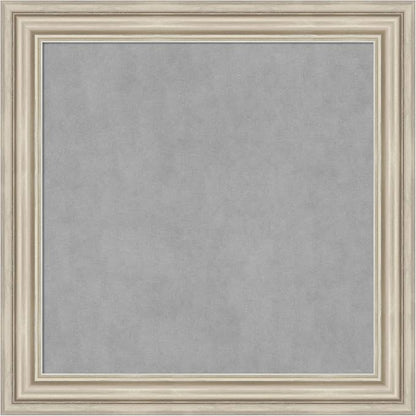 Amanti Art Silver Framed Magnetic Board 30x30 Medium Vision Board by AmantiArt