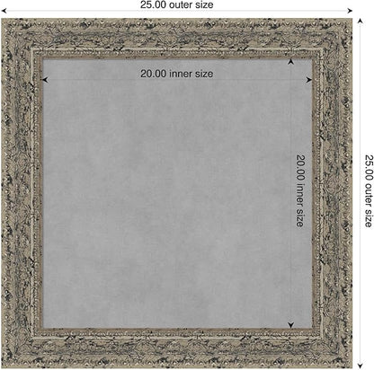 Amanti Art Silver Framed Magnetic Board 25x25 Medium Vision Board - Image 2