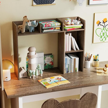 Tangkula Desktop Bookshelf, Countertop Storage Hutch - Image 5