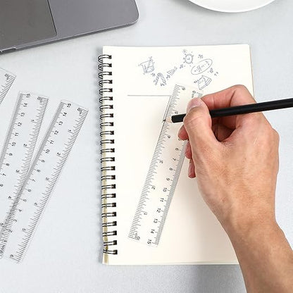 150 Pcs 6 Inch Ruler Clear Plastic Rulers Bulk - Image 6
