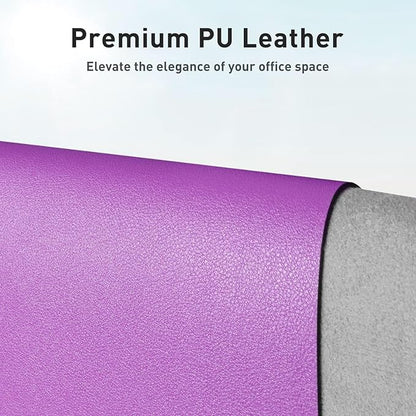 Aothia Leather Desk Pad Protector, Office Desk Mat, Large Mouse Pad, Non-Slip - Image 2
