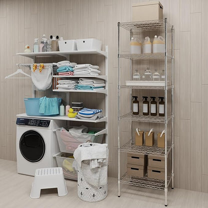 Regal Altair 21" Deep x 24" Wide x 74" Height Wire Shelving Kit | 6-Tier | NSF - Image 2