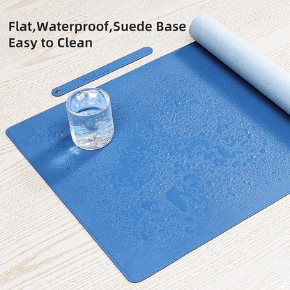 Wolaile Faux Leather Desk Pad Blotter, Water and Slip Resistant Writing Desk - Image 5