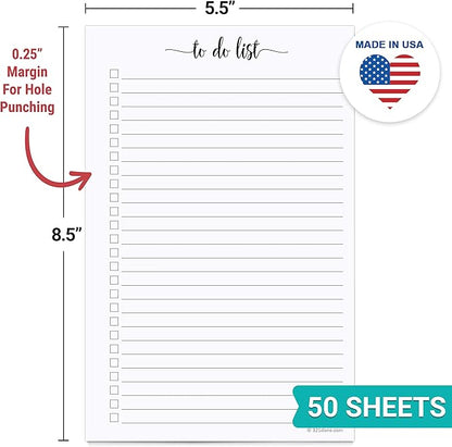 321Done To Do List Notepad for Planner Refill Pages – Made in USA - Image 2