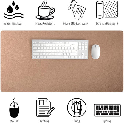 Bloss Gold Desk Mat 31.5x15.7 Inches, Desk Matt - Image 6