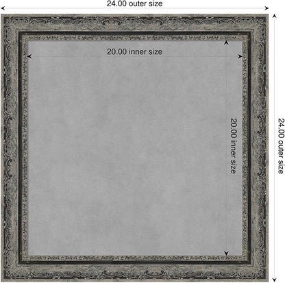 Amanti Art Black Framed Magnetic Board 24x24 Medium Vision Board - Image 2