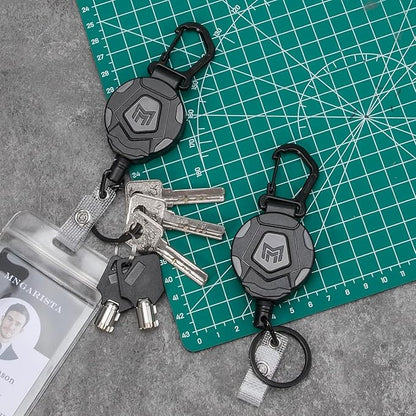 MNGARISTA Retractable Keychain, Heavy Duty Carabiner Badge Holder, Tactical ID - Image 2