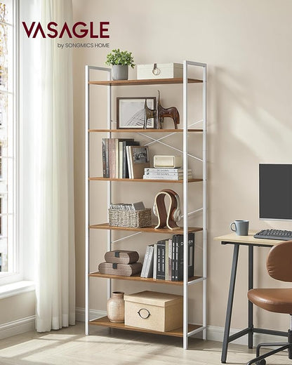 VASAGLE 6-Tier Bookshelf, Bookcase - Image 2