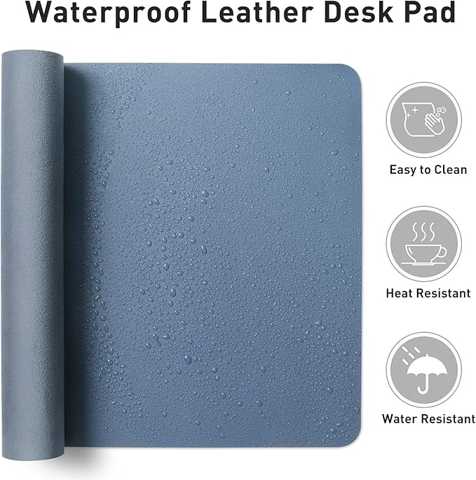 Aothia Leather Desk Pad Protector, Large Mouse Pad, Office Desk Mat, Non-Slip - Image 6